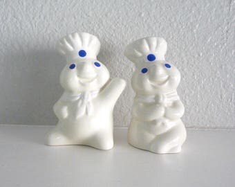 Vintage Pillsbury Dough Boy Salt and Pepper Shakers
