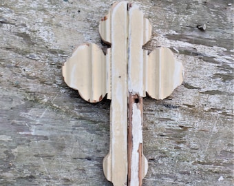 Serbian Orthodox Cross, Wood Wall Cross, Rustic Cross, Christian Decor, Primitive Cross, Reclaimed Wood Cross, Religious Art Large Cross