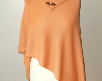 Pale Orange orange poncho | etsy Pale Orange orange poncho | etsy