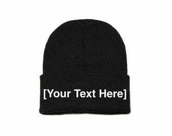 Beanies with words | Etsy