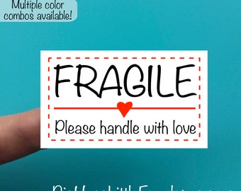 Fragile sticker | Etsy