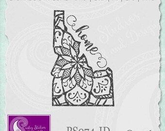 Idaho Mandala Svg, Idaho State SVG, Idaho SVG, Idaho State Pride, Idaho SVG Cut File, Svg Files, Silhouette Cut File, Cricut Cut File