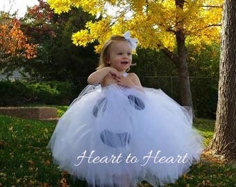 Ghost tutu costume dress outfit, Halloween, birthday Goblins tutu, costume tutu dress, white tutu, flower girl, Halloween costume tutu