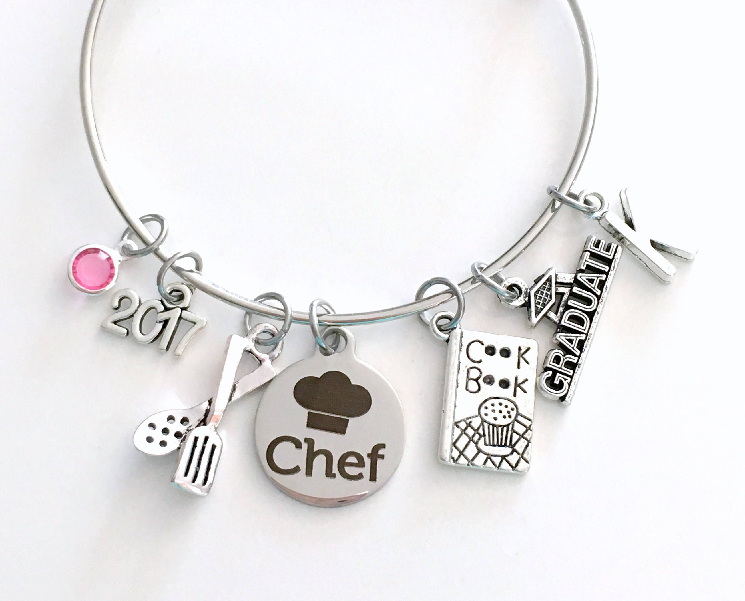 Culinary Graduation Bracelet Chef Grad Jewelry Student Gift