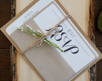 Rustic Wedding Invitation, Vintage Wedding Invitation, Elegant Wedding Invitation, Barn Wedding Invitation, Quick Delivery
