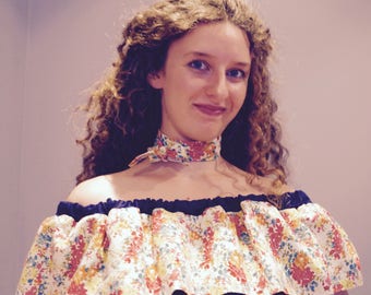 The top shoulder to ruffle "Buttercup"
