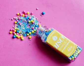 Disco sprinkle mix/ sprinkle mix/ cake decorating/ neons/ pink/ sprinkles/ cupcakes/ baking/ foodie gifts/ for her/ gifts for girls/ glitter
