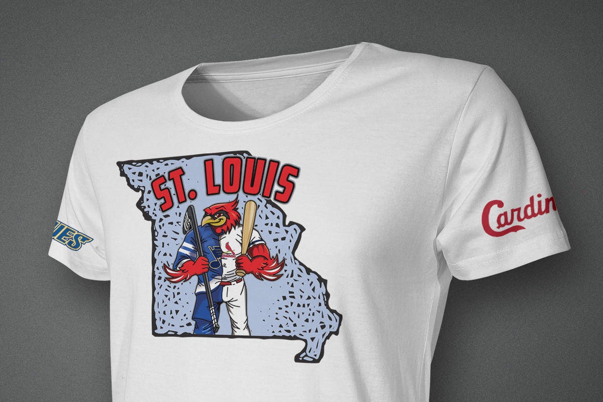 blues cardinals mashup shirt