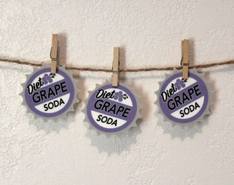 Diet Grape Soda Pin