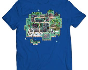 Scott Pilgrim vs. the World: The Game Toronto Map T-shirt