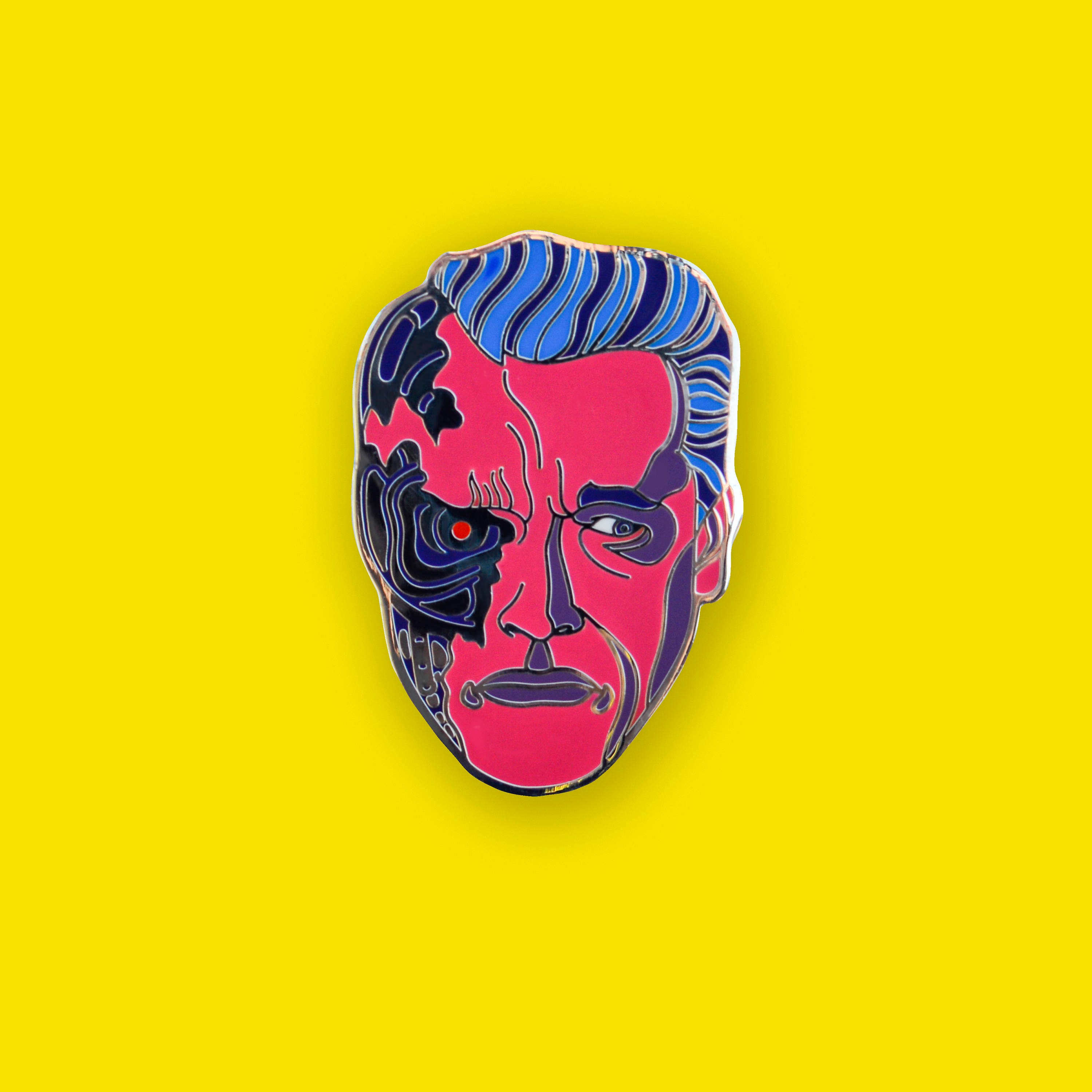 Terminator Arnold Schwarzenegger Enamel Pin Sci Fi Movie 