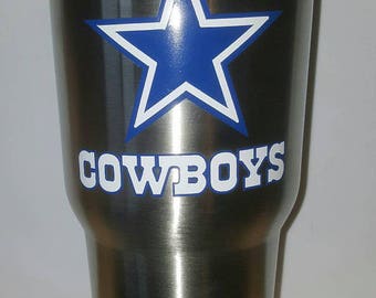 2 color layer Dallas cowboys yeti rtic laptop car decal