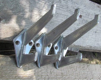 Vintage Hook decorative wall hooks coat hooks Vintage Hanger rustic wall hook Soviet hook Retro hook Aluminium hook Clothing rack Wall Decor