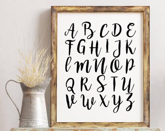 Abc Wall Art abc wall art | etsy Abc Wall Art abc wall art | etsy