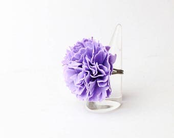purple ring for women solitary ring gifts/for/girl purple jewelry gift/for/her purple flower ring summer ring gift/for/friend big ring A4