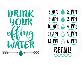 Free Svg Drink Up Buttercup Water Tracker