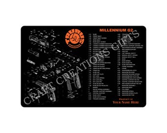 Gun Cleaning Mat Taurus Millennium G2 Maintenance Range Firearm Pistol