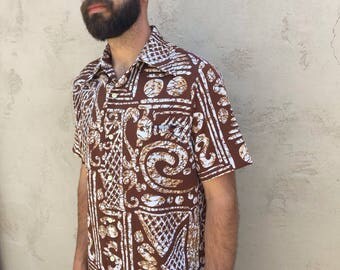 Men's 60's 70's Vintage Medium Tori Richard Aloha Hawaiian Shirt