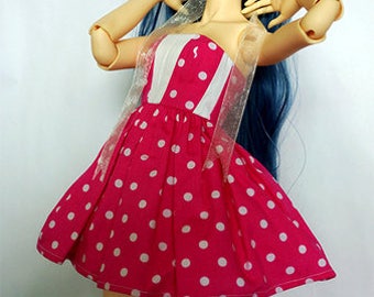 Pink Polka for Volks SDGR Girl
