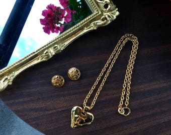 Vintage Coco Chanel Heart necklace (Year 1993)