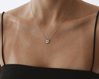 Evil Eye Necklace, Gold Evil Eye Necklace, Dainty Necklace, Necklace, Gold Necklace