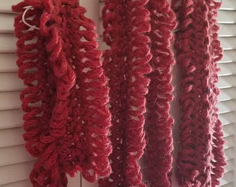 Frilly Hairpin Lace scarf