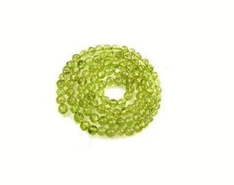 2MM Genuine Peridot Gemstone Beads , 15.5 Inch Strand