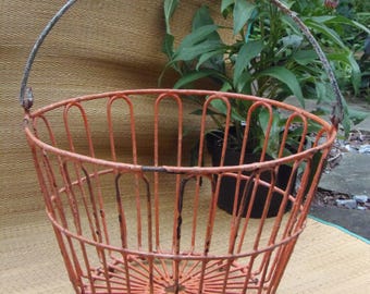 Antique Wire Egg Basket