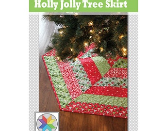 Holly Jolly Christmas Tree Skirt Pattern (pdf)
