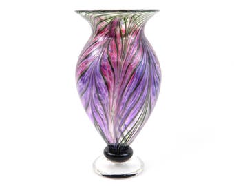 Hand Blown Art Glass Vase