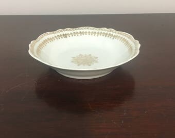 Gold Dish Chinoiserie Oriental Chinese O & EG Royal Austria
