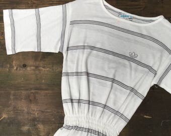 Adidas Grey Stripe Tennis Dress