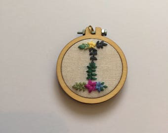 2 x 40mm mini embroidery hoops for pendants/frames