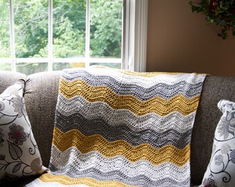 Laurel Creek Ripple Crochet Baby Blanket