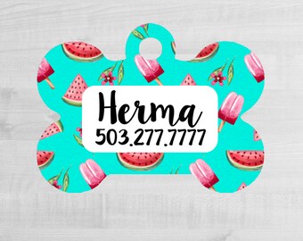 Custom Dog Tag for Dogs Dog ID Tags Personalized Pet Gifts watermelon Pet Tag Pet Tags Pet ID Tag Pet id Tags for Dog Tag ID Dog Tag Dog Tag