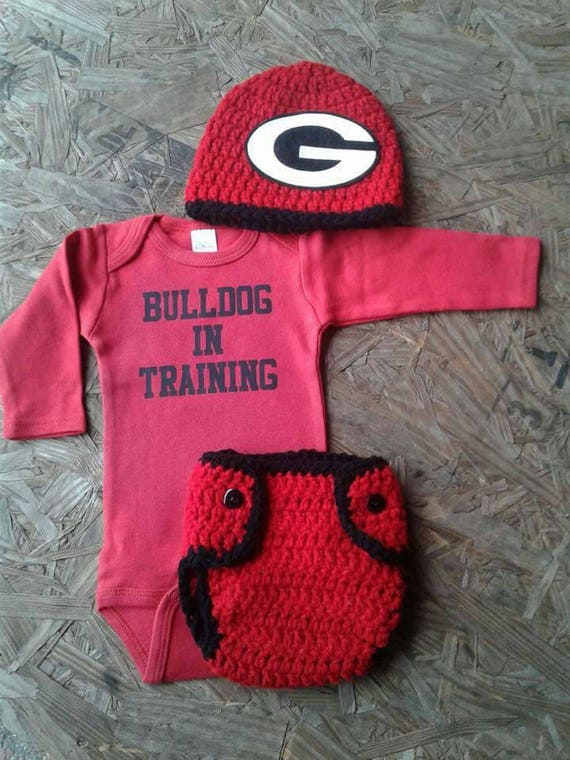 bulldogs newborn clothes 3pc diaper set bulldog baby