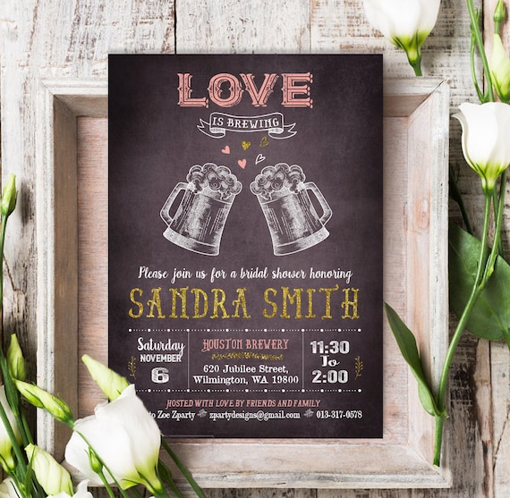 Stock the Bar Bridal shower invitation Bar Bridal Shower