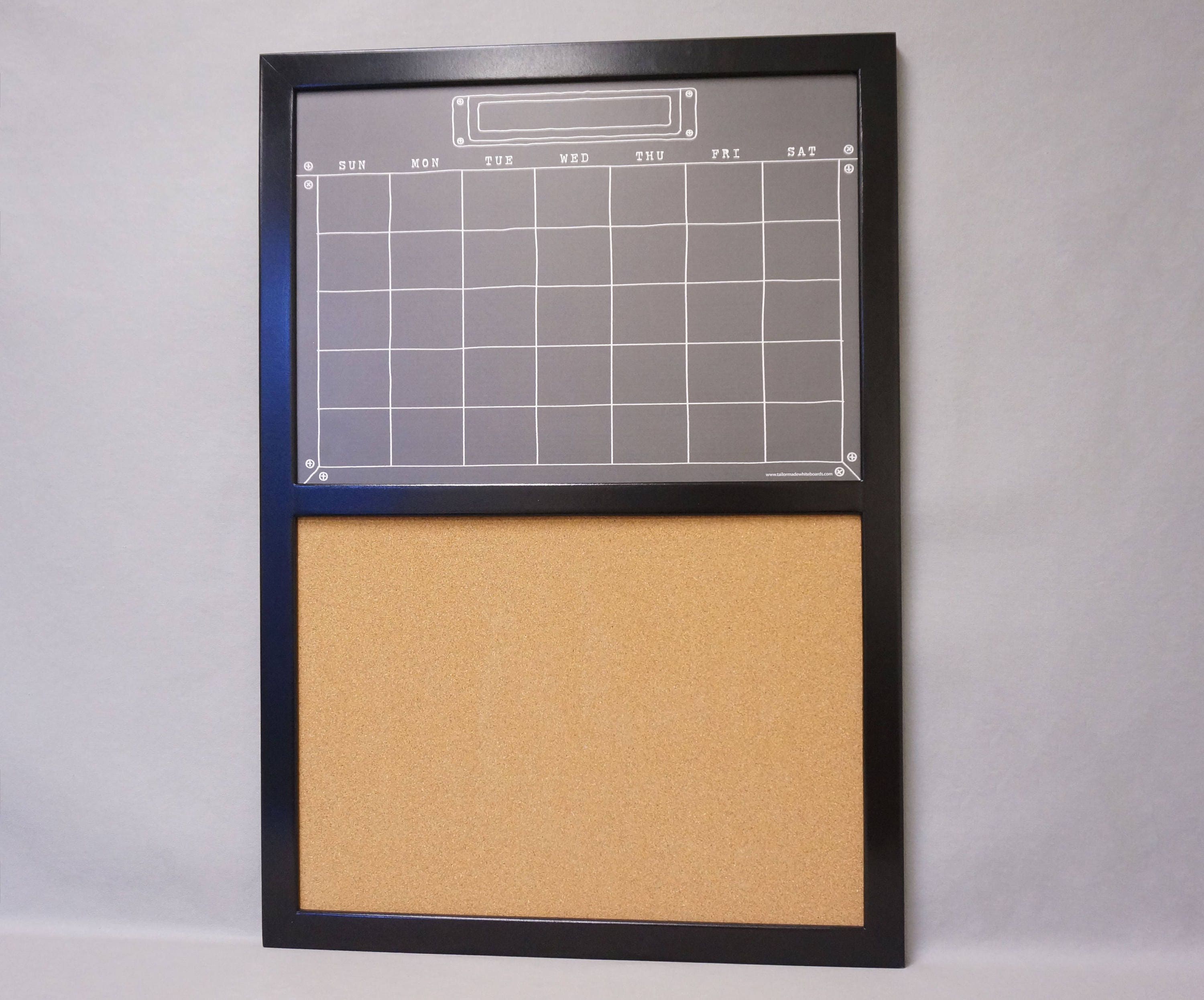 Black Industrial Chalkboard Dry Erase Board with