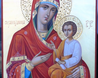 Theotokos Quick-to-Hear, hand painted orthodox icon, Byzantine icon, orthodox gifts, christian gift, iconography, orthodox icon for sale
