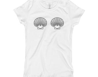 Mermaid Shirt Mermaid Shell Shirt Shell Tshirt Graphic