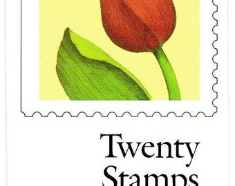 29 cent Tulip Flower Postage Stamp Booklet - 1991