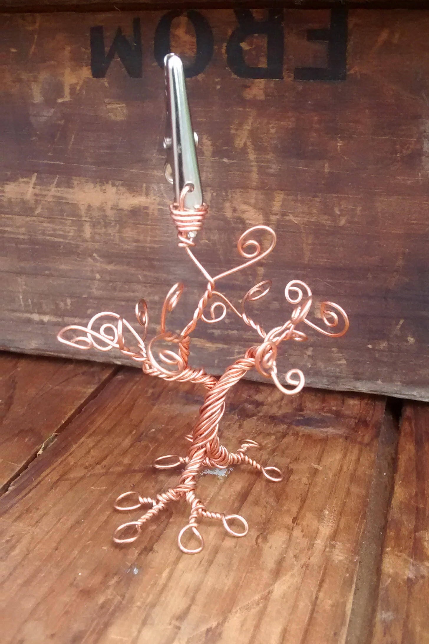 Mini Copper Wire Tree