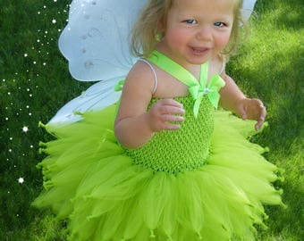 Tinkerbell costume, Tinker bell costume, Fairy Tutu Dress, Lime Green Tutu, Tinker Bell Tutu Dress, Tinkerbell Tutu Dress, Fairy Costume,