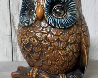 Owls, Owl Vase, Owl Planter, Vintage Owl, 70's Owl Planter, Vintage Vase