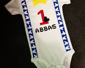 Mickey Mouse 1st Birthday Boy Outfit