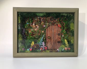 Secret Garden Door Shadow Box