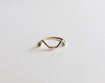 Gold Cat Ears Ring - Cat Ring, Gold Cat Ring, Cat Jewelry, Gift for Cat Lover, Stacking Ring, Gift for Cat Lover, Pet Jewelry