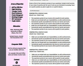 modern resume writing