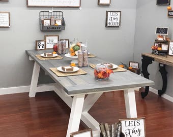 Farmhouse Dining Room Tables farmhouse table | etsy Farmhouse Dining Room Tables farmhouse table | etsy