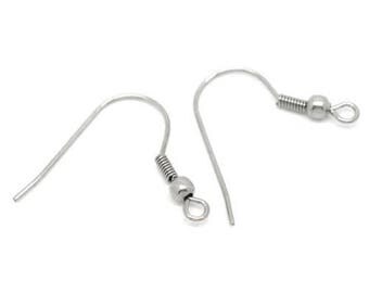 10 Supports hooks earring 18 x 19 mm